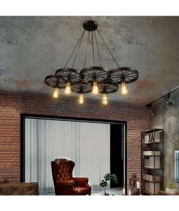 Đèn thả trang trí 6 bánh xe LM22110