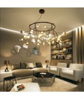 Đèn thả vòng hera thủy tinh khói LMKD45.80