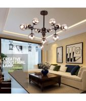 Đèn thả thủy tinh phân tử 12 bóng LM22112