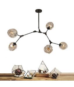 Đèn thả thủy tinh 5 bóng LM22172