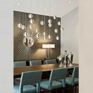 Đèn thả quả cầu pha lê LM22875.