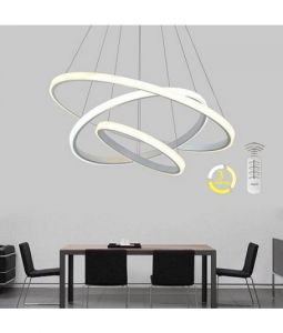 Đèn thả 3 vòng thân trắng trong LM22861