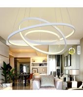 Đèn thả 3 vòng thân trắng ngoài LM22816